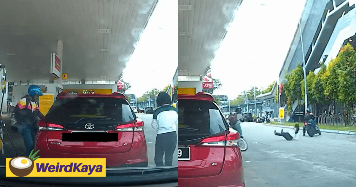M'sian Woman's Handbag Gets Stolen From Passenger Seat While Pumping Petrol At Cheras