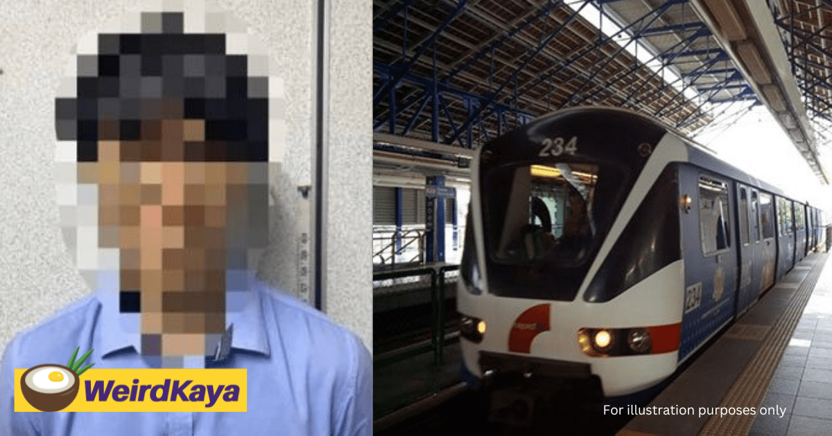 M'sian Man Goes Down To LRT Track To Retrieve Earphones And Delays Train, Gets Detained By Police