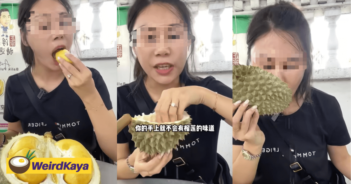 Chinese Vlogger Washes Hands & Drinks The Water Straight From Durian Shell In Penang, Leaves M'sians Astonished