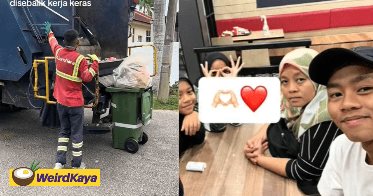 20yo M'sian Works As Rubbish Collector To Support Family, Says He's Happy With The Job