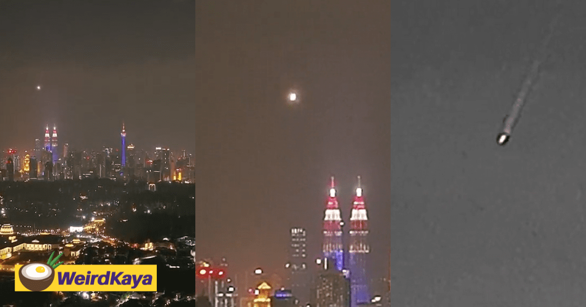 "UFO in Malaysia?" M'sian Captures Unidentified, Fast-Moving, Bright Object Above KL Sky on Merdeka Day