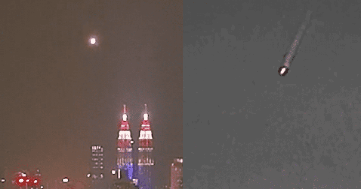 "UFO in Malaysia?" Unidentified fast-moving bright object spotted above KLCC