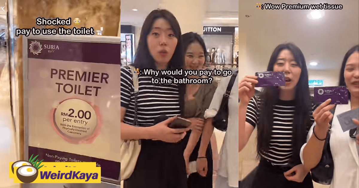 Korean Tourists Shocked to Find M'sia's Premier Toilets in KLCC Charging RM2 for Entry