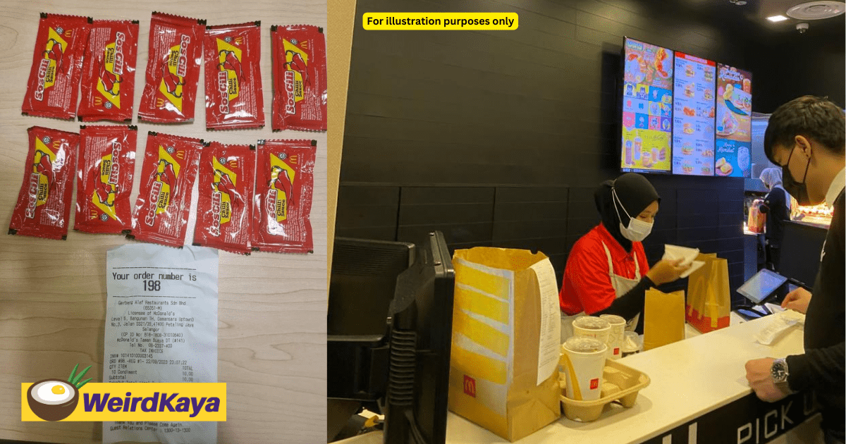 McDonald's M'sia Responds To Customer Being Charged For Chili Sauce Packets, Claims He Insisted On Paying For It