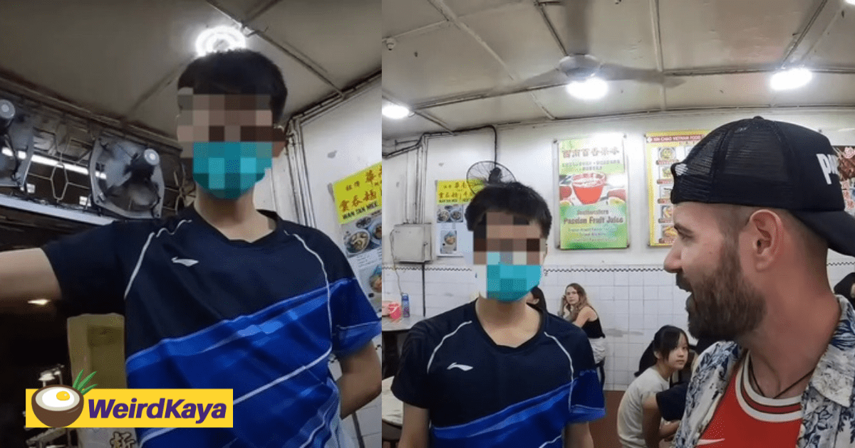 Tourist Slams Penang Waiter Who Told Him To Sit Outside For Not Ordering Drinks