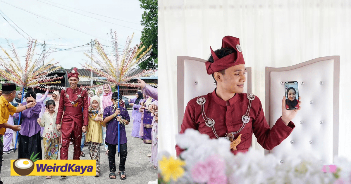 M'sian Bride Who Was Hospitalised For Pneumonia Attends Wedding Via Video Call, Netizens Touched