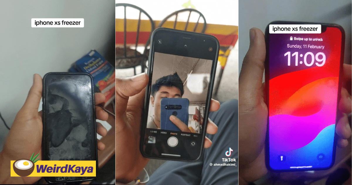 M'sian Man Accidentally Freezes iPhone XS For 2 Hours & It Still Works
