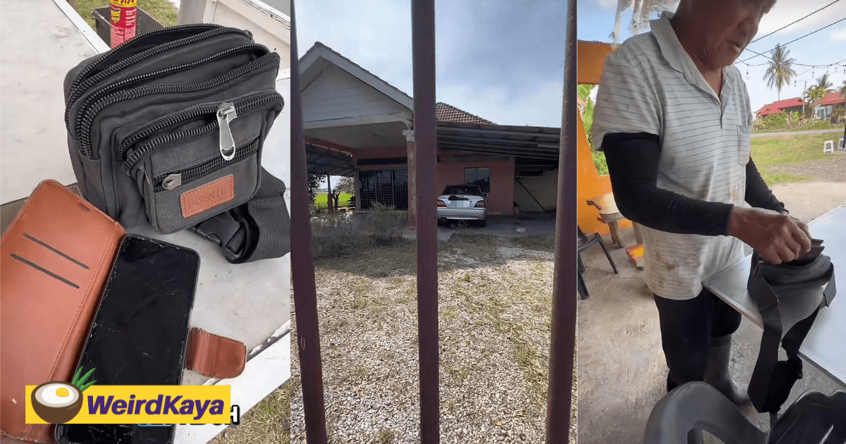 Kind M'sian Finds A Bag By The Roadside & Goes The Extra Mile To Return It To The Owner