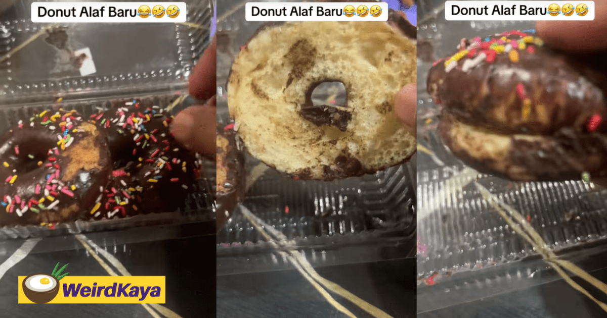 M'sian Man Buys 2 Doughnuts For RM5, But It's Actually 1 Doughnut Cut Into Half