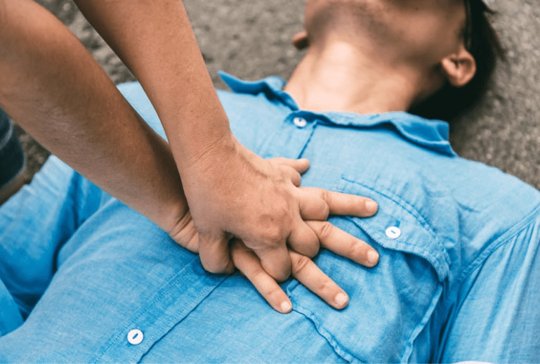 Man performing CPR