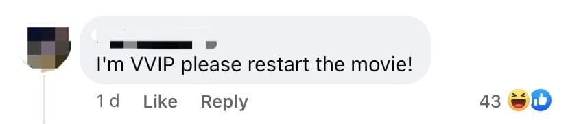 many poke fun at TGV movie restart at GSC facebook page comment 06