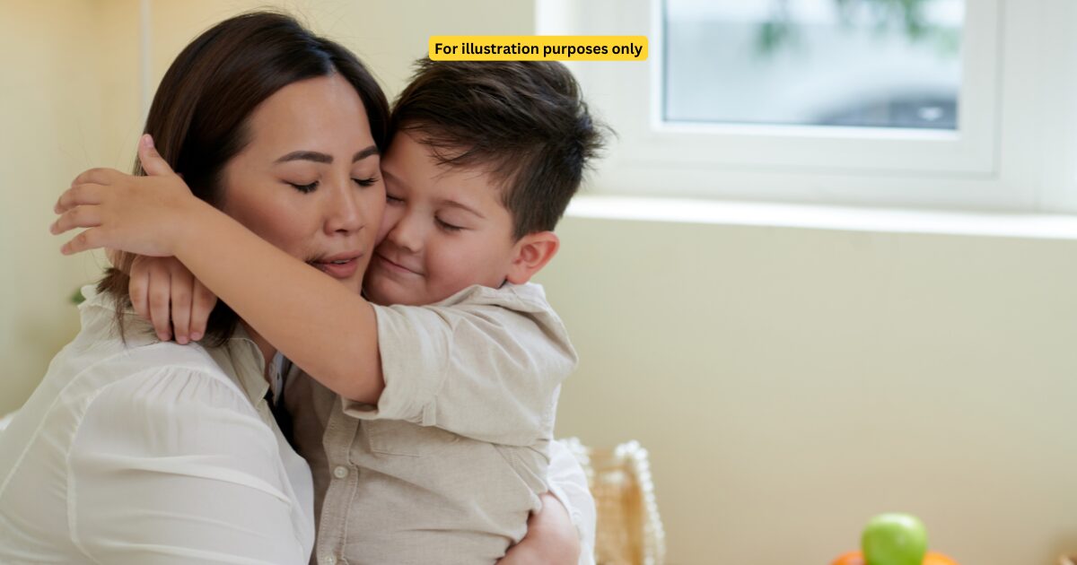 mother with kid