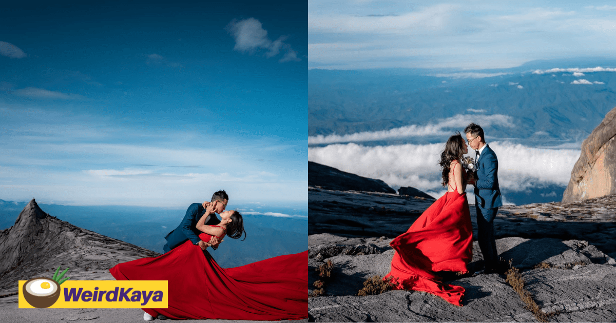 M’sian Couple Stuns Everyone With Their Breathtaking Pre-Wedding Photoshoot On Mount Kinabalu