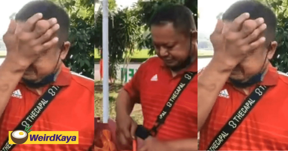 M'sian Dad Cries After He Earned Enough To Pay His Kid's RM400 PIBG Fees By Selling Putu Mayam