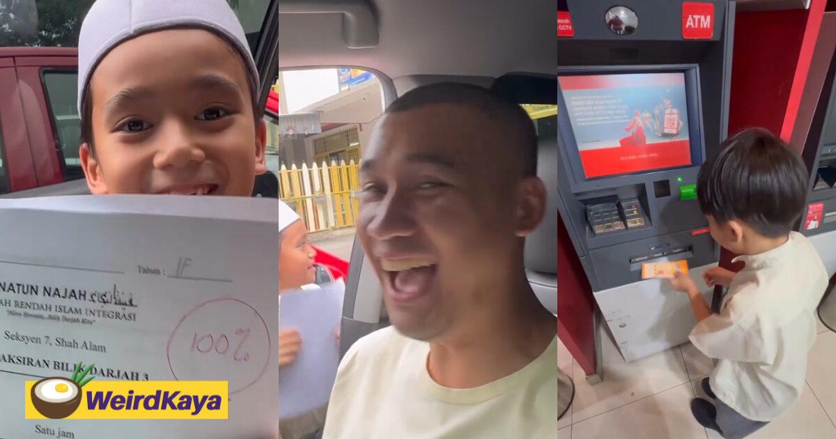 M’sian Dad Gifts Son RM1,000 As Promised After He Scored Full Marks In His Exam
