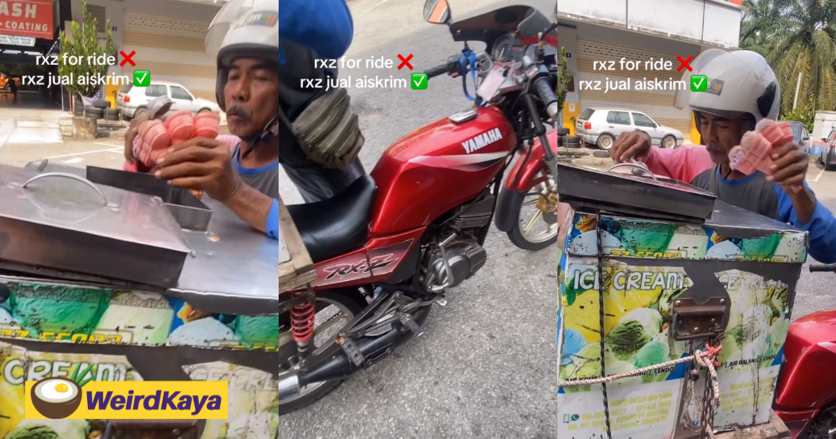 M’sian Ice Cream Seller Goes Viral For Using A Yamaha RX-Z To Sell Ice Cream