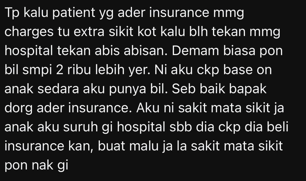 M’sian Insurance Agent Defends RM30 Medical Premium Hike, Says It's Nothing Compared To RM70K Hospital Bill comment