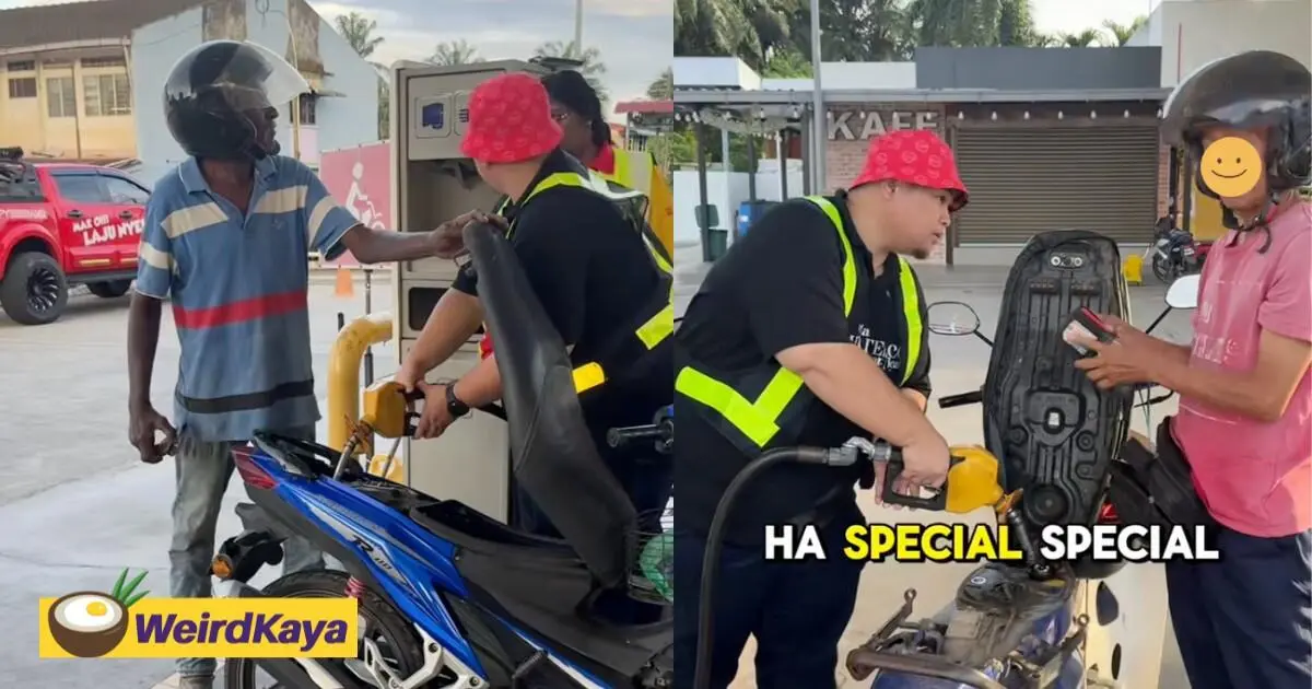 M’sian Man Fills Up Riders' Petrol Tank For Only RM1, Netizens Praise His Kindness