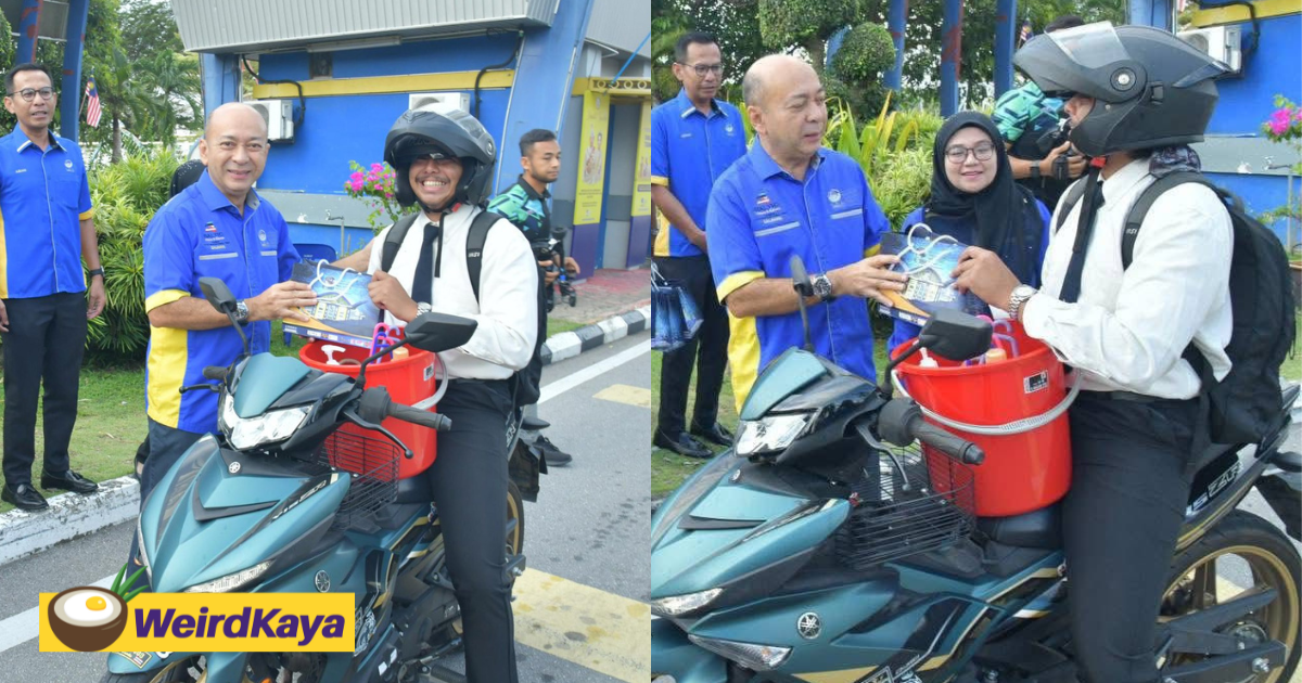 M’sian Student Travels 8 Hours Alone On Motorcycle With A Bucket & Bag To Pursue Degree At UniMAP