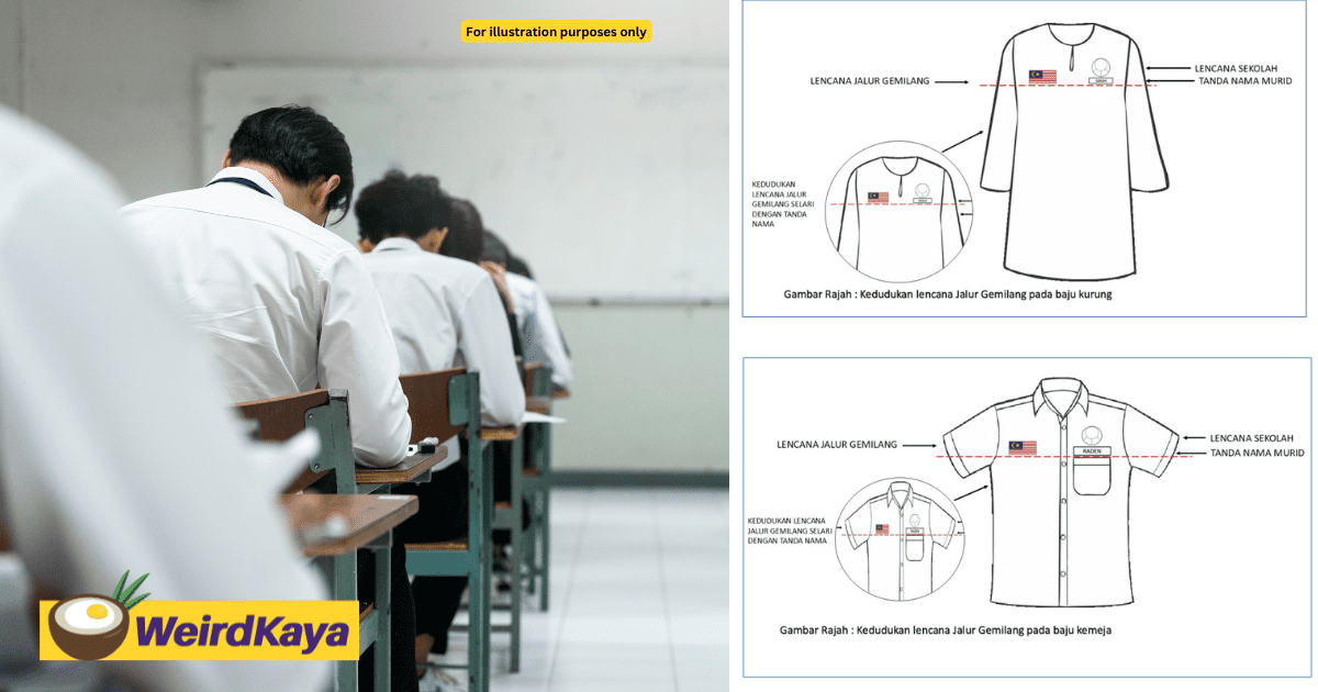 M'sian Students Must Wear Jalur Gemilang Badge On Their Uniforms Starting Apr 21, MOE To Give 2 Free Badges