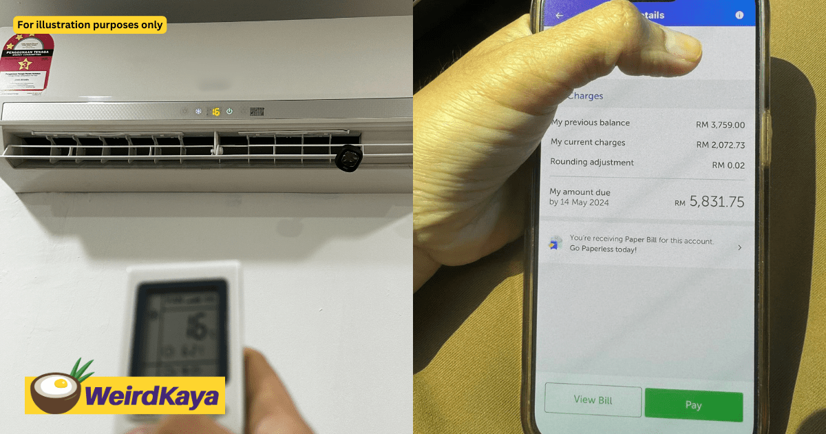 M’sian Woman Charged RM2K For Electricity After Using Aircond 24 Hours At 16°C Everyday