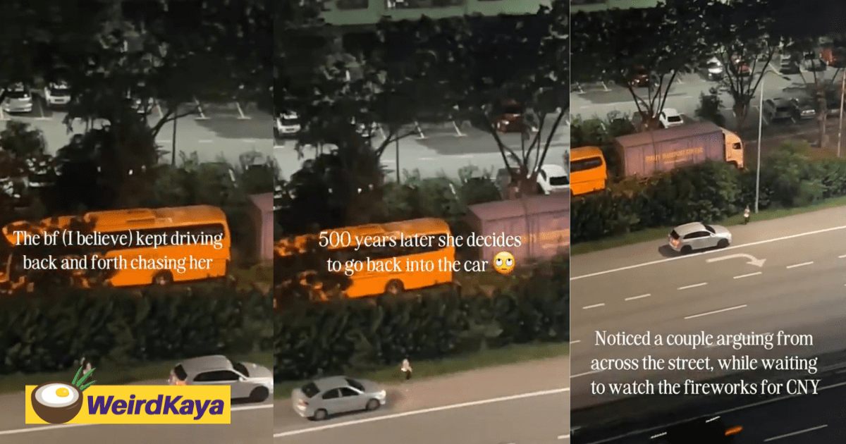 M’sian Woman Leaves Car After Argument, BF Spends 20 Mins Trying To Stop Her From Walking Away