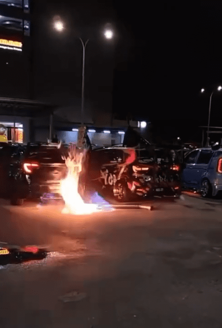 Myvi caught fire (2)