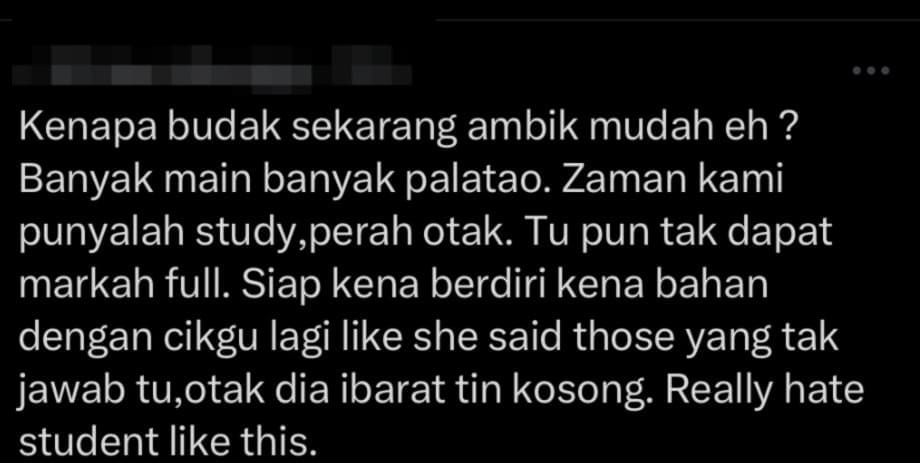 netizen comment - student copies question as answer