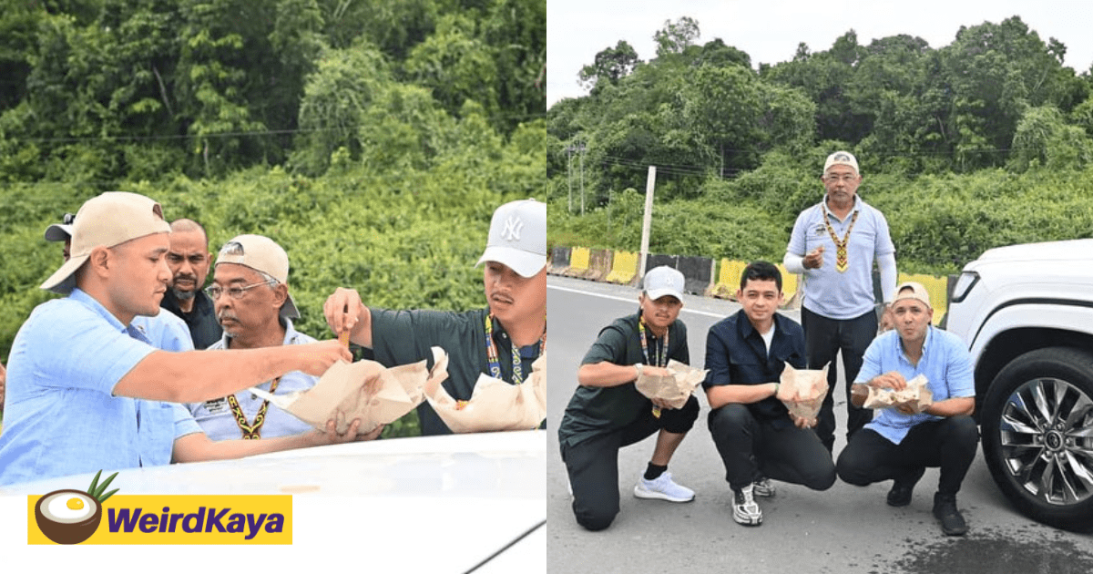 Agong roadside lunch, Netizens Commend Him For His Humility