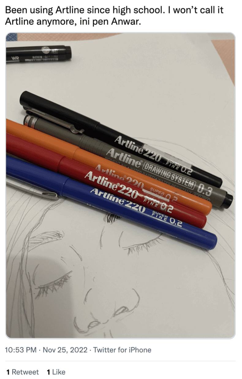 Pen Artline 0.6 Anwar Swearing-in comment 01