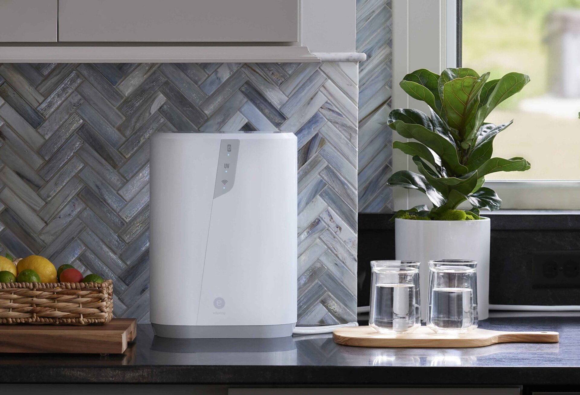 Photo 1_ eSpring™ Water Purifier powered by three layers of premium filtration and advanced UV-C LED technology