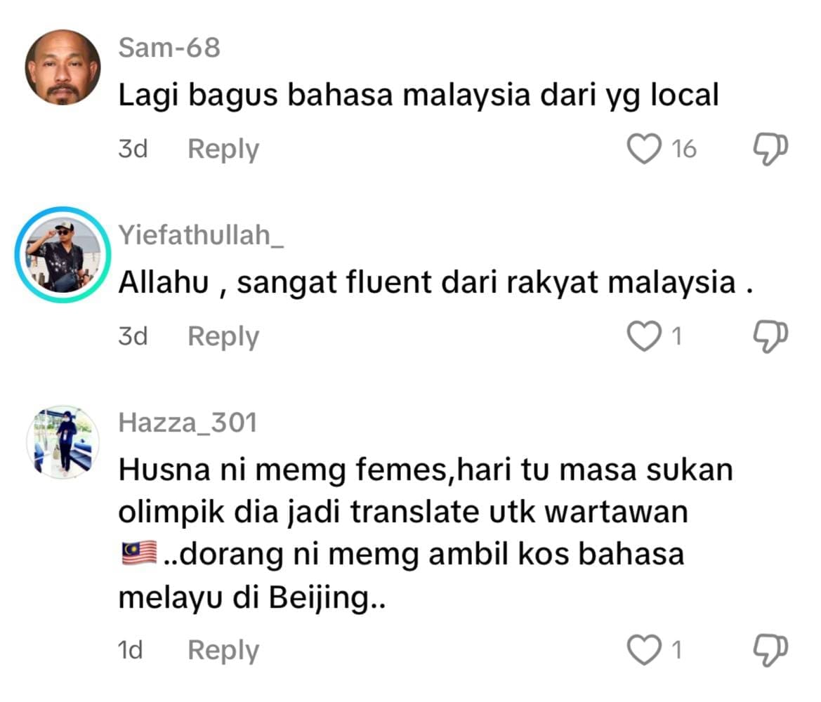 Wartawan china fasih berbahasa melayu
