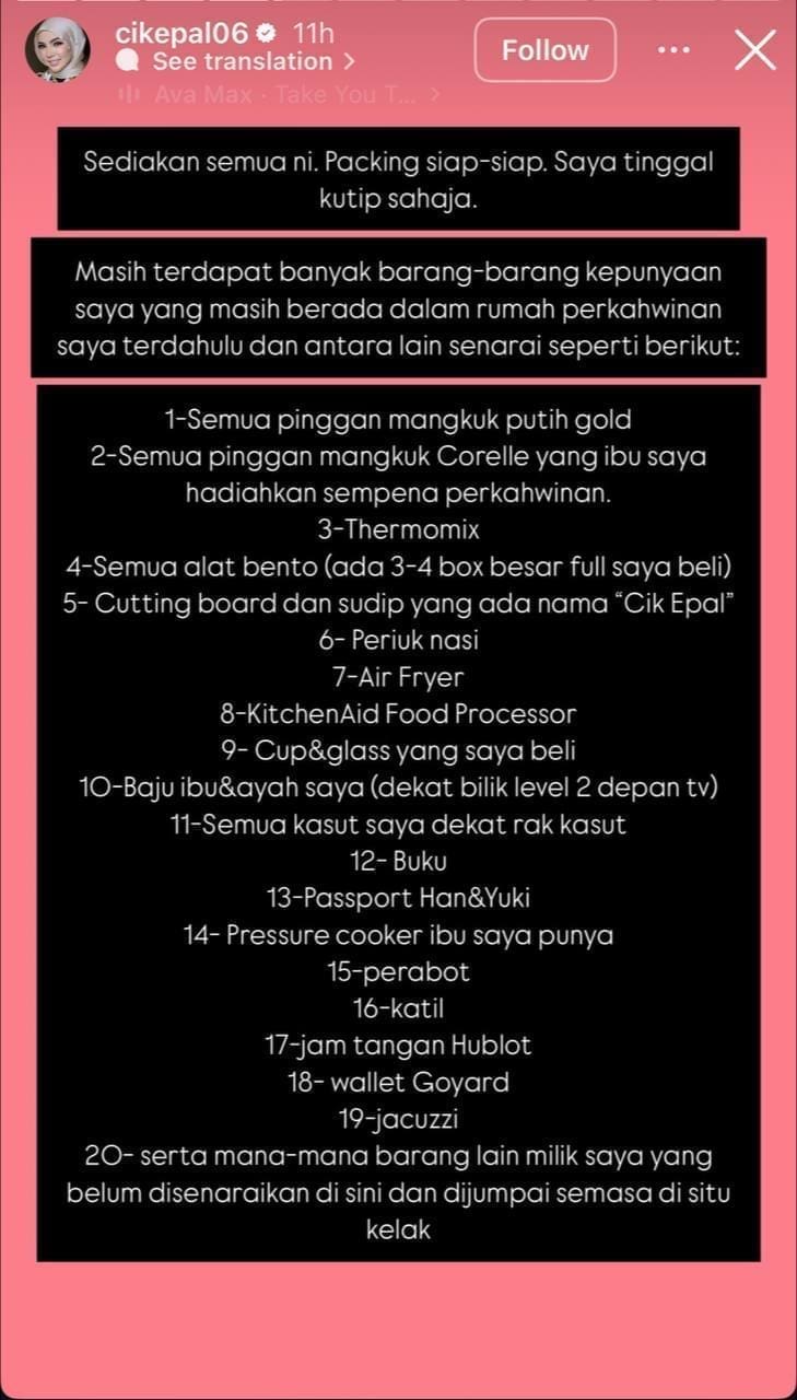 Cik Epal Dakwa Cedera Diserang Dewi