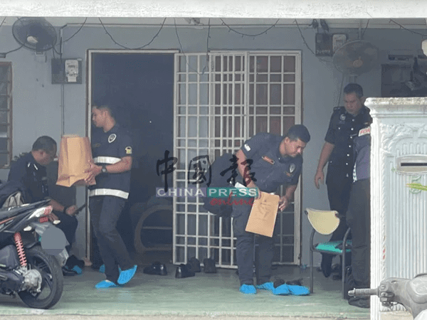 Police at scene of knife attack in Penang