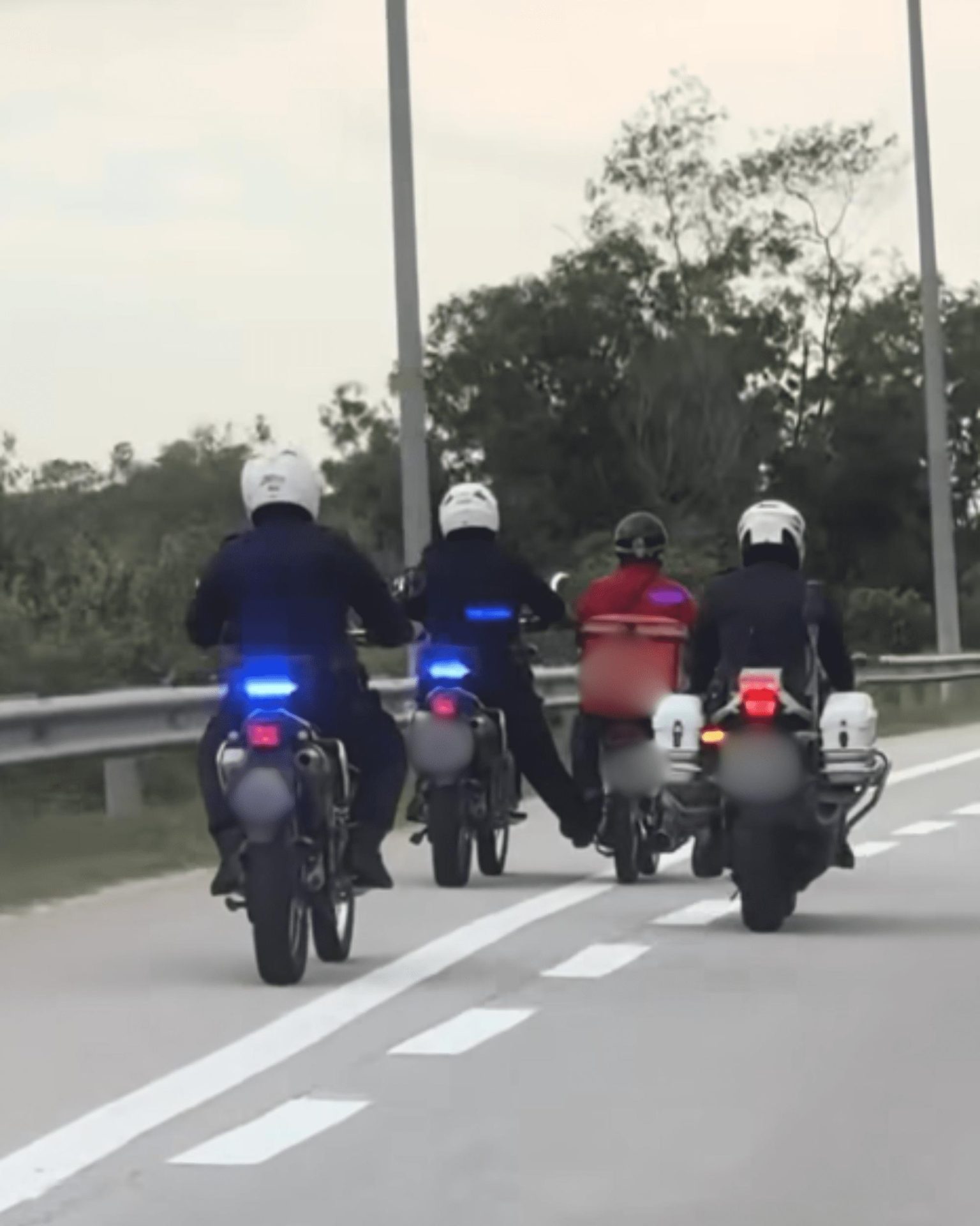 Police help rider