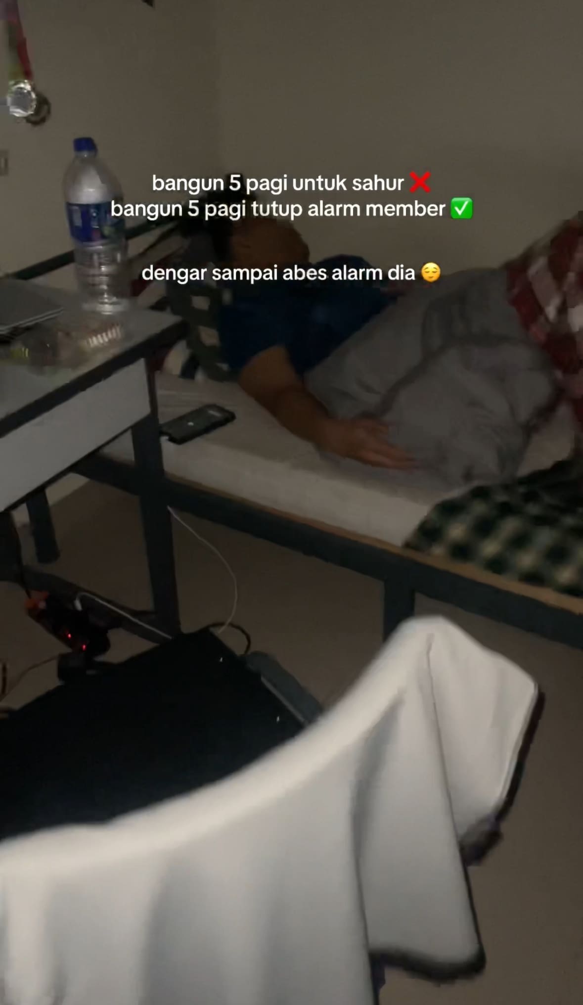 roommate sleeping