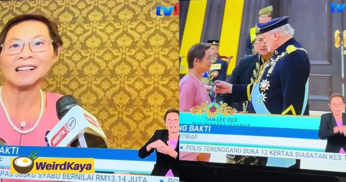 RTM’s Beloved Sign Language Interpreter Tan Lee Bee Honoured With National Award