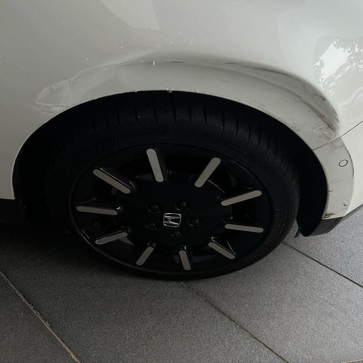 Johor prince's Honda e damaged