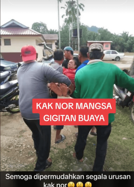 M'sian Woman Dragged Into The River By Crocodile While Sitting By The Side In Melaka
