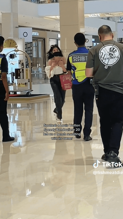 M’sian Woman Loses RM8,900 Louis Vuitton Bag, Has It Returned To Her By Honest Security Guard