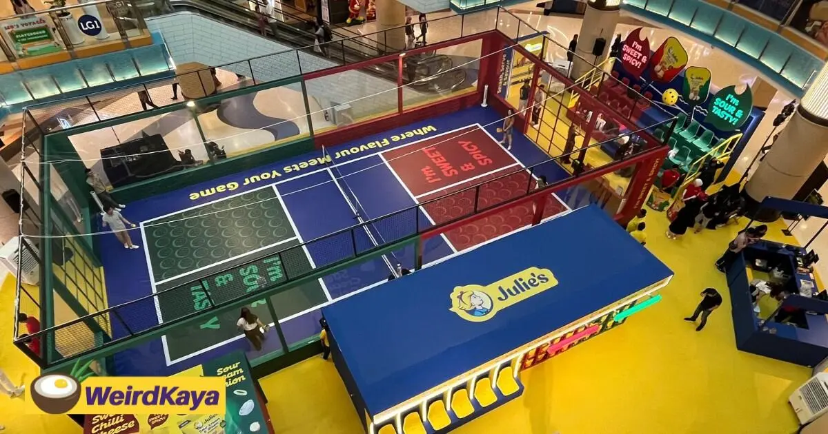 Serve, Smash, And Snack Julie’s Redefines Snack Event Activations With A Pickleball Court In The Heart Of A Mall