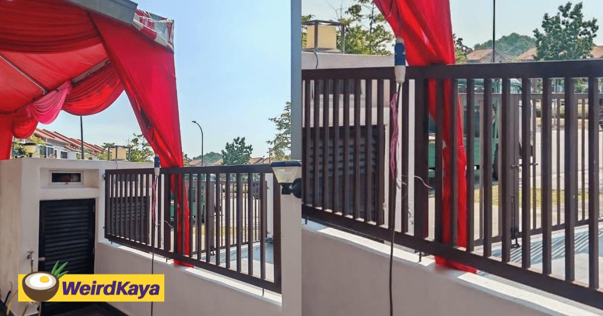 ‘So Considerate!’ - M’sian Woman Touched By Neighbour Who Asked For Permission Despite Using Tiny Space For Wedding Tent