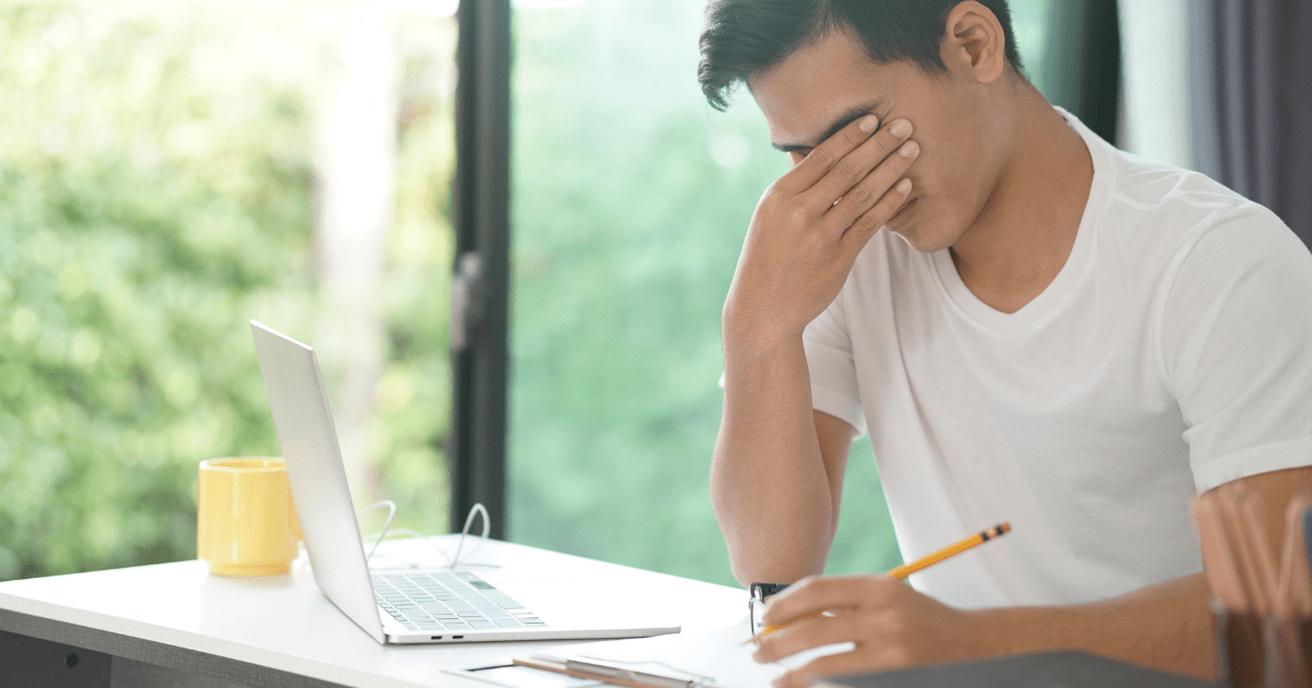 stressed man 