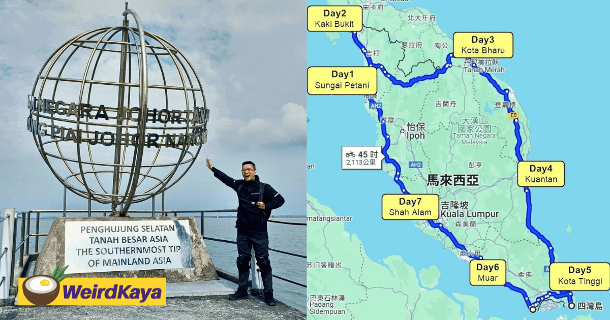Taiwanese Teacher Rides 2,640KM Alone Through 6 States On Scooter, Says It's M’sians’ Kindness He’ll Remember Most