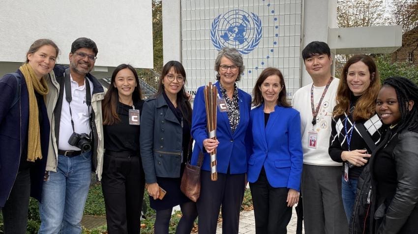 Abe Lim and colleagues in Bonn, Germany