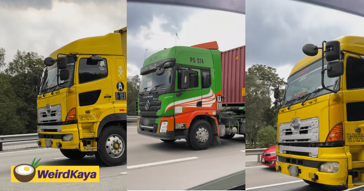 'They Must Be Having Fun!' - Trucks Turn Boring Drive Into A Concert Along M'sian Highway