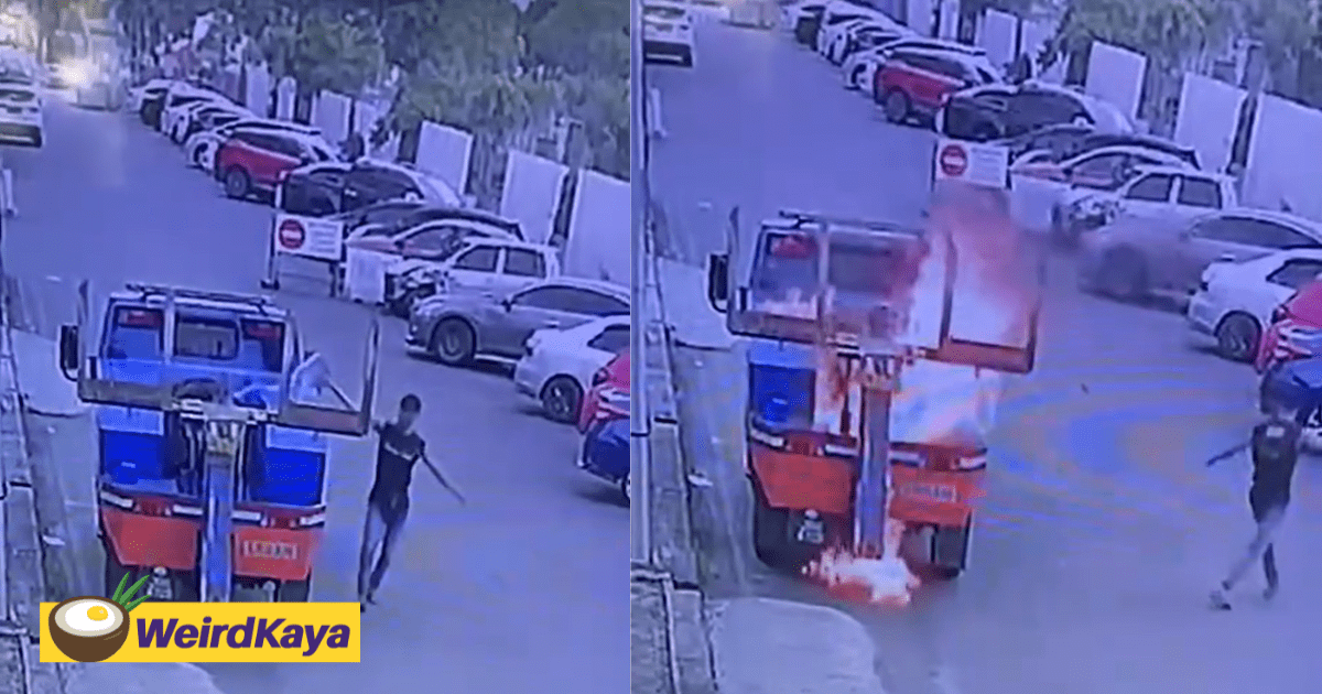 M'sian Man Burns Tow Truck As He Was Upset His Axia Got Towed & Had No Money To Pay Fine