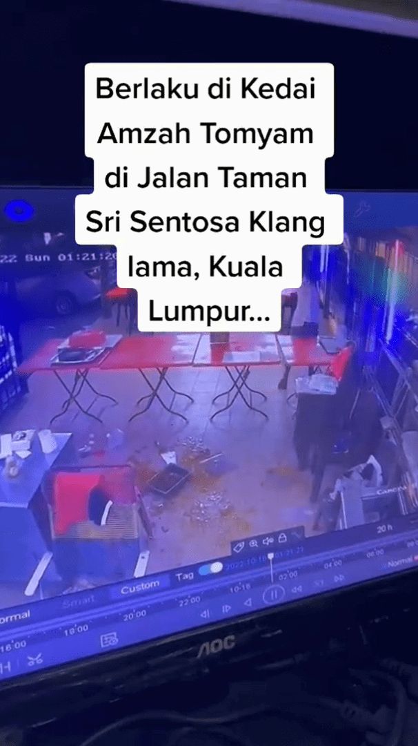M'sian Man Thrashes Tomyum Restaurant In KL After He Was Told Food Had Sold Out