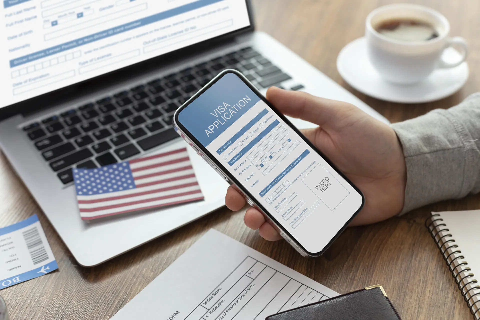 US visa application