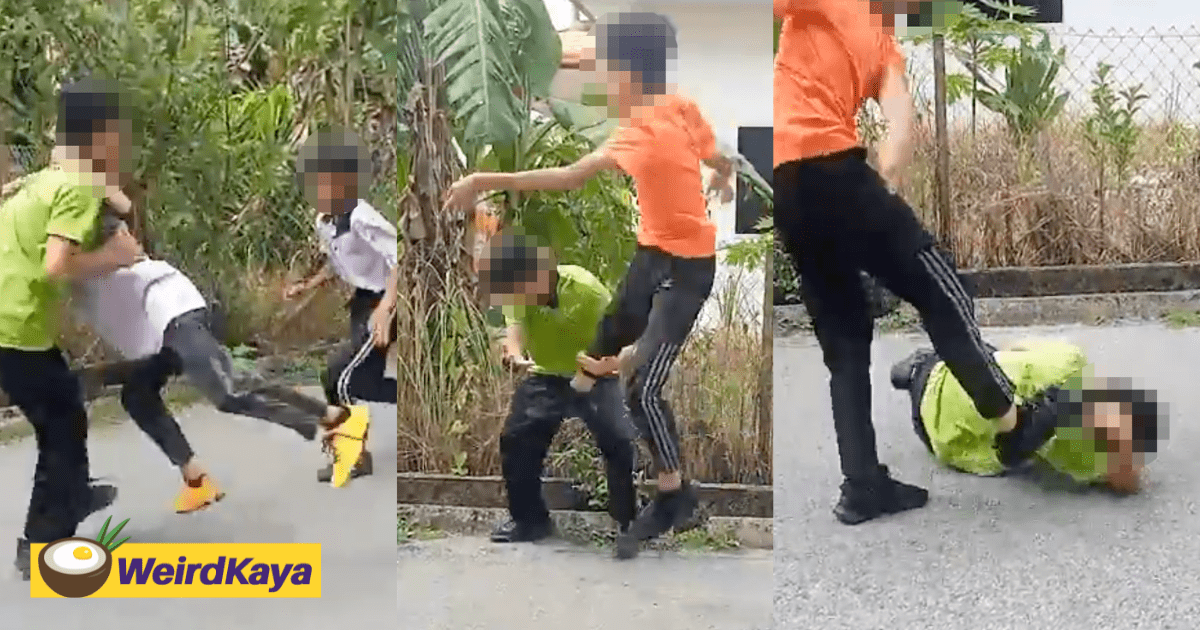 Viral Clip Shows Secondary School Students Kicking, Punching Classmate In Sarawak, 4 Arrested By Police 
